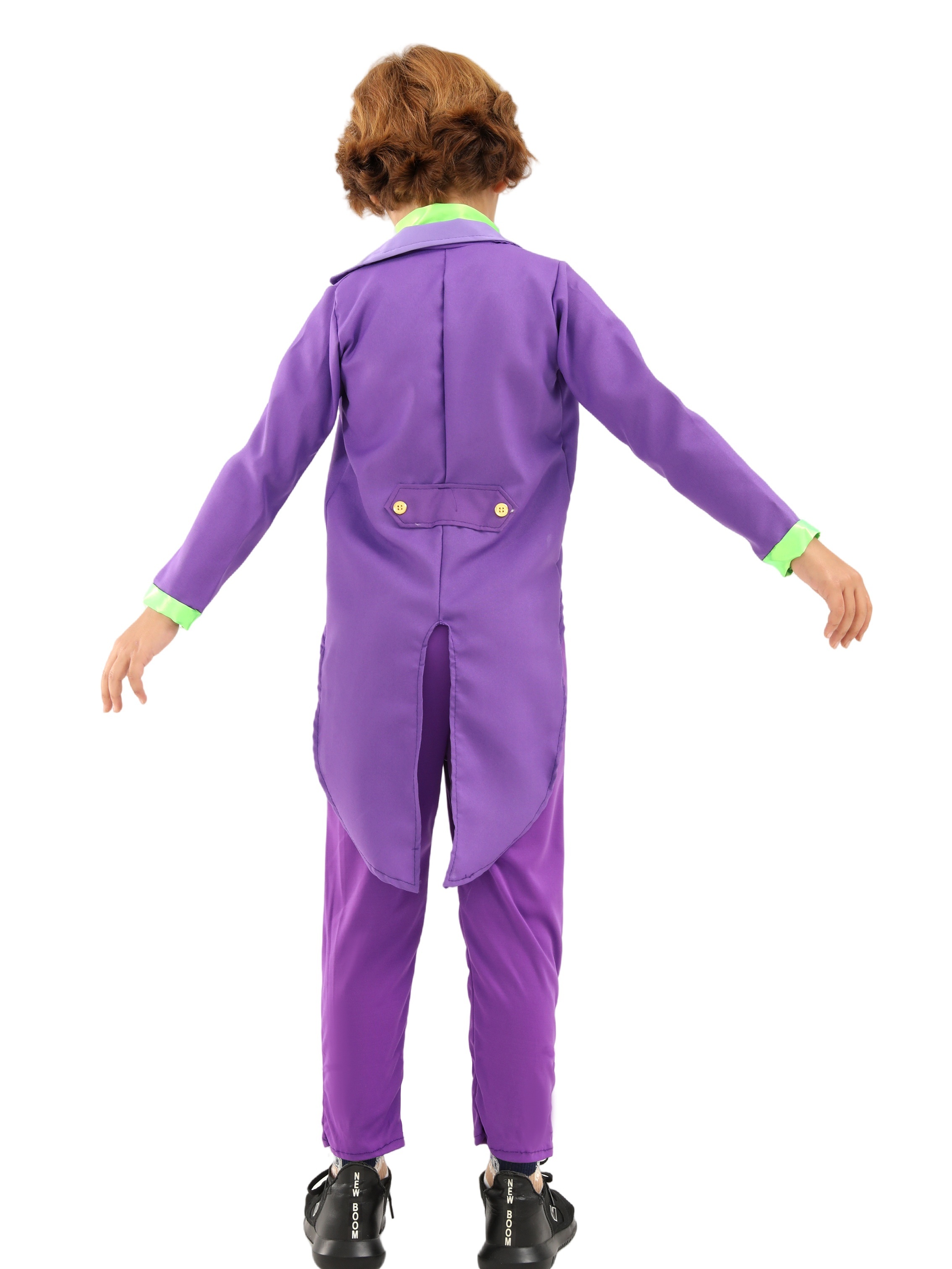 Dark Knight Joker Costume,Boys Halloween Joker Suit 1
